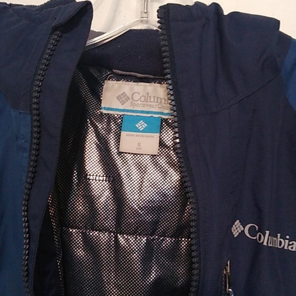 Columbia Kids Two-Tone Blue Omnitech Coat - size Small - Picture 5 of 8